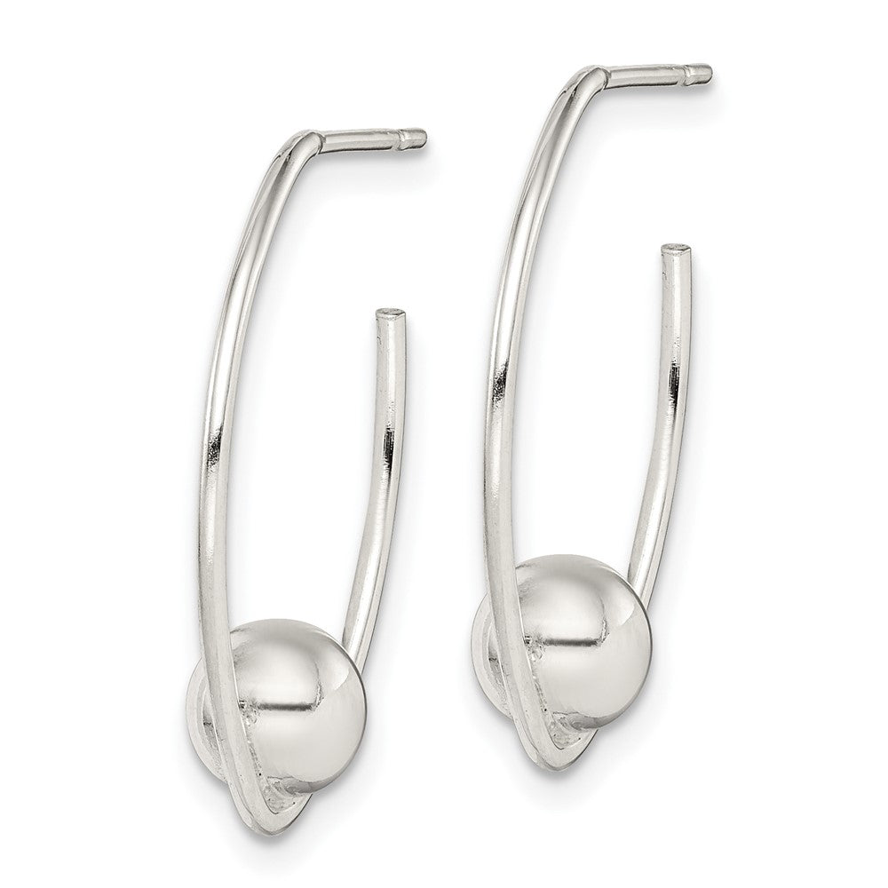 Sterling Silver Polished Dangle Earrings