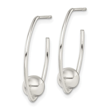 Sterling Silver Polished Dangle Earrings