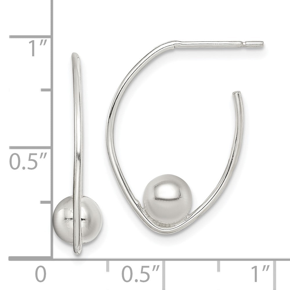 Sterling Silver Polished Dangle Earrings