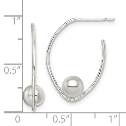 Sterling Silver Polished Dangle Earrings