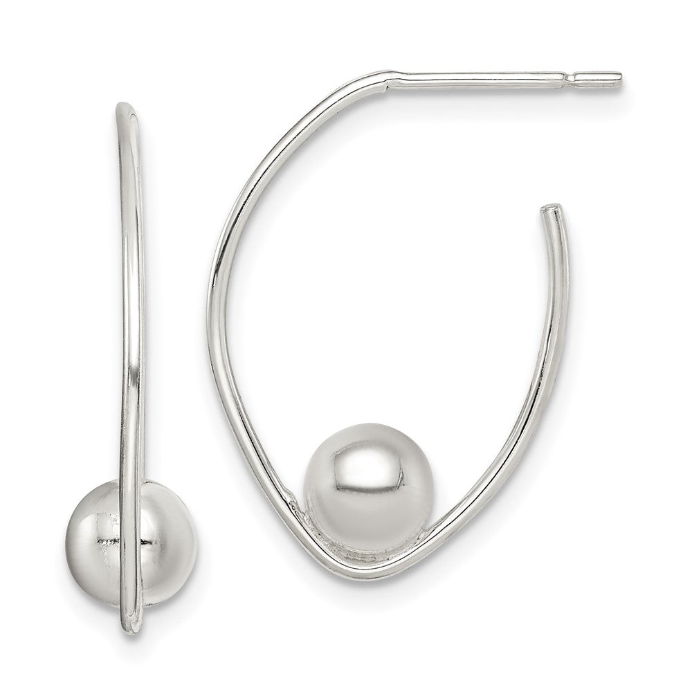 Sterling Silver Polished Dangle Earrings