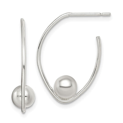 Sterling Silver Polished Dangle Earrings