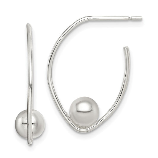 Sterling Silver Polished Dangle Earrings