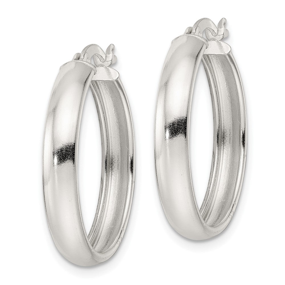 Sterling Silver Polished Hoop Earrings