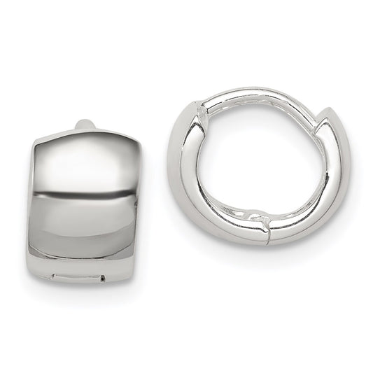 Sterling Silver Hinged Hoop Earrings