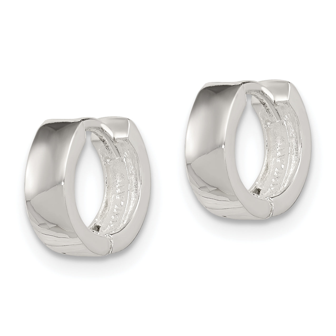 Sterling Silver Hinged Hoop Earrings