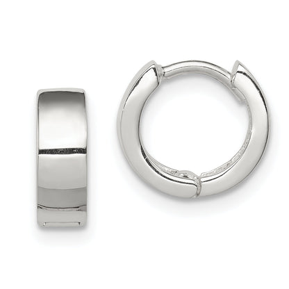 Sterling Silver Hinged Hoop Earrings