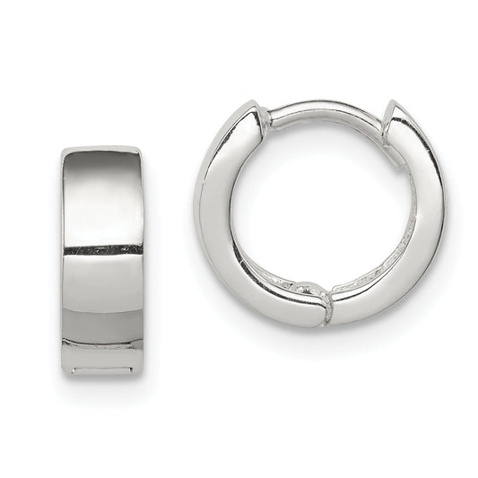 Sterling Silver Hinged Hoop Earrings