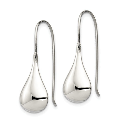 Sterling Silver Tear Drop Shaped Wire Earrings