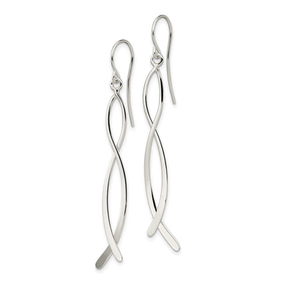 Sterling Silver Polished Fancy Dangle Earrings