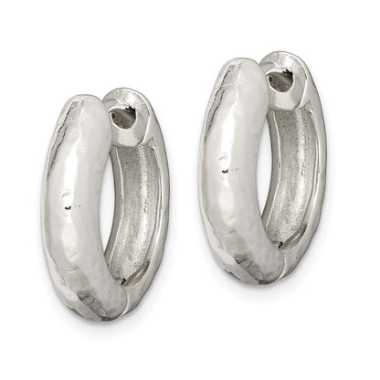 Sterling Silver Hinged Hoop Earrings