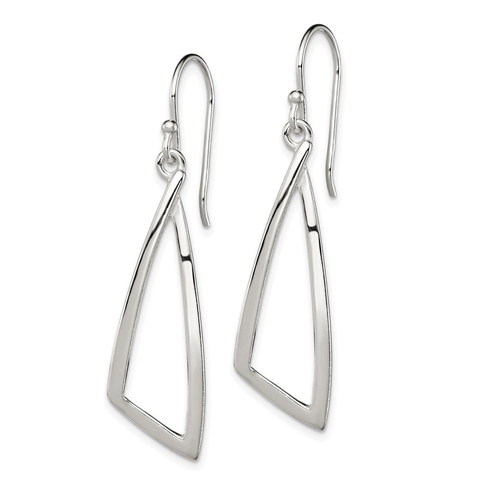 Sterling Silver Polished Fancy Dangle Earrings