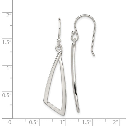 Sterling Silver Polished Fancy Dangle Earrings