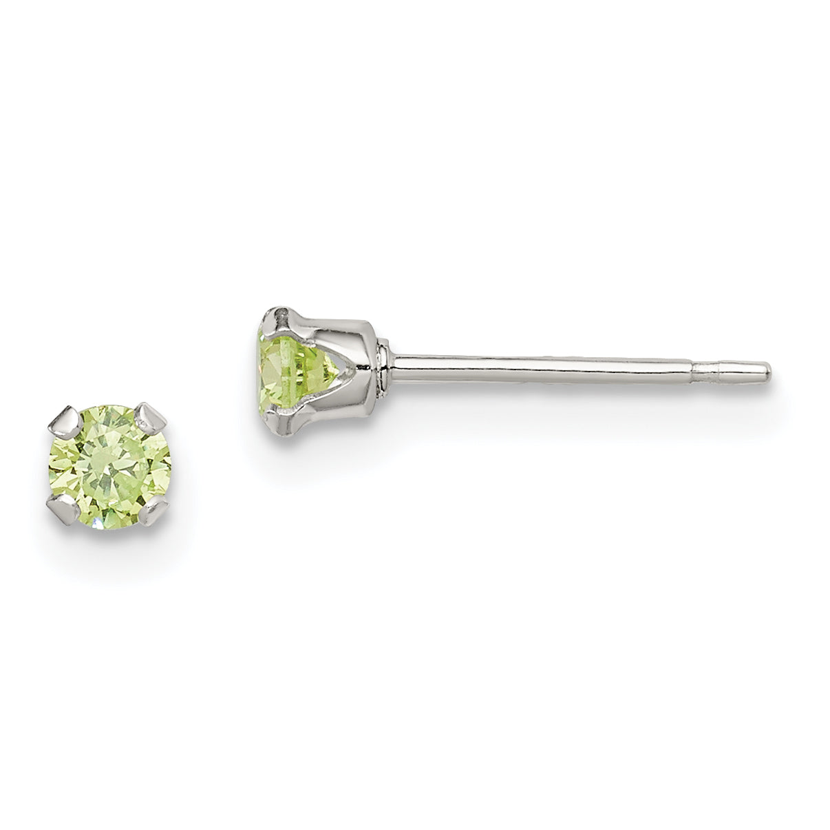 Sterling Silver 4Pc Post Stellux Crystal Earring Set
