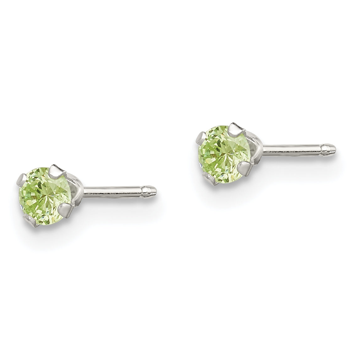 Sterling Silver 4Pc Post Stellux Crystal Earring Set