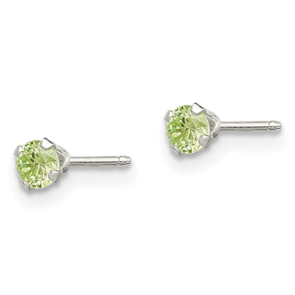 Sterling Silver 4Pc Post Stellux Crystal Earring Set