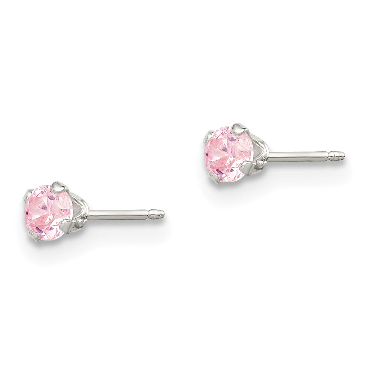 Sterling Silver 4Pc Post Stellux Crystal Earring Set
