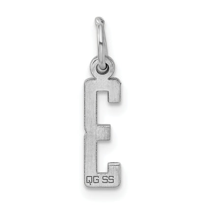 Sterling Silver Silver/Rhodium-Plated Elongated Polished Number 3 Charm