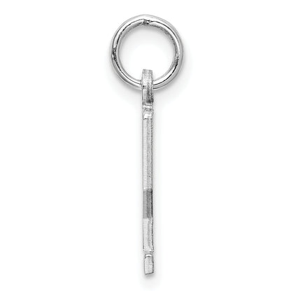 Sterling Silver Silver/Rhodium-Plated Elongated Number 22 Charm