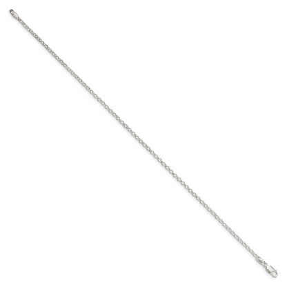 10 Inch Sterling Silver 2mm Rolo Chain Anklet