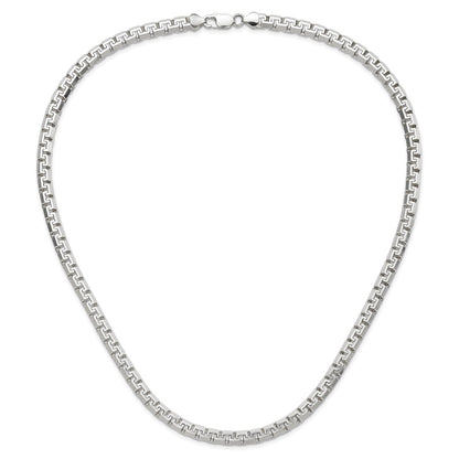 22 Inch Sterling Silver Polished Fancy Link Chain Necklace