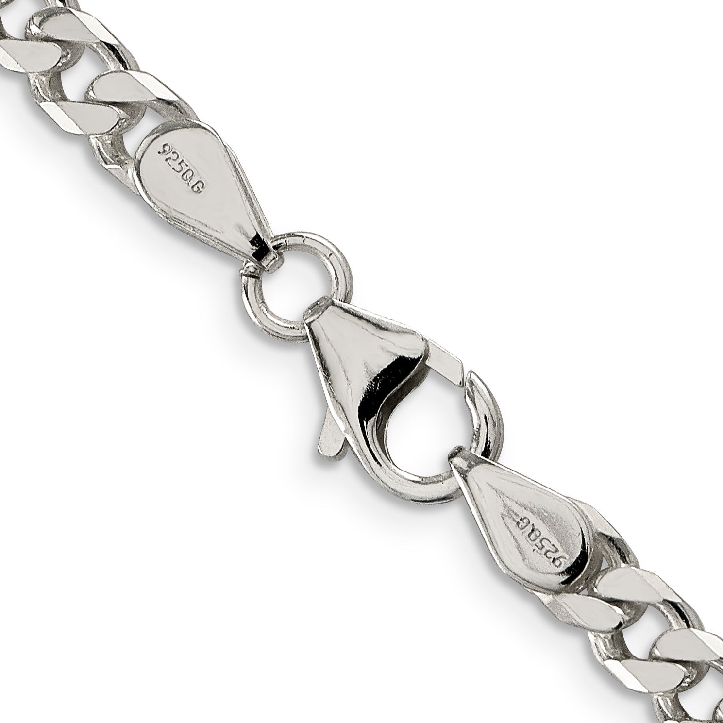24 Inch Sterling Silver Polished 5mm Curb Chain Necklace