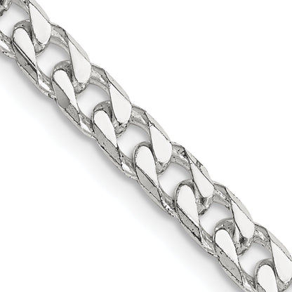 18 Inch Sterling Silver Polished 5mm Curb Chain Necklace