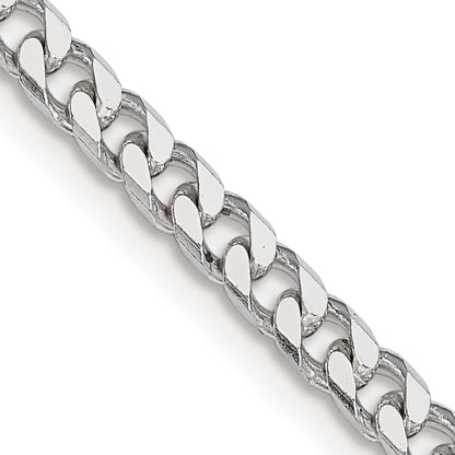 26 Inch Sterling Silver Polished 3.5mm Curb Chain Necklace