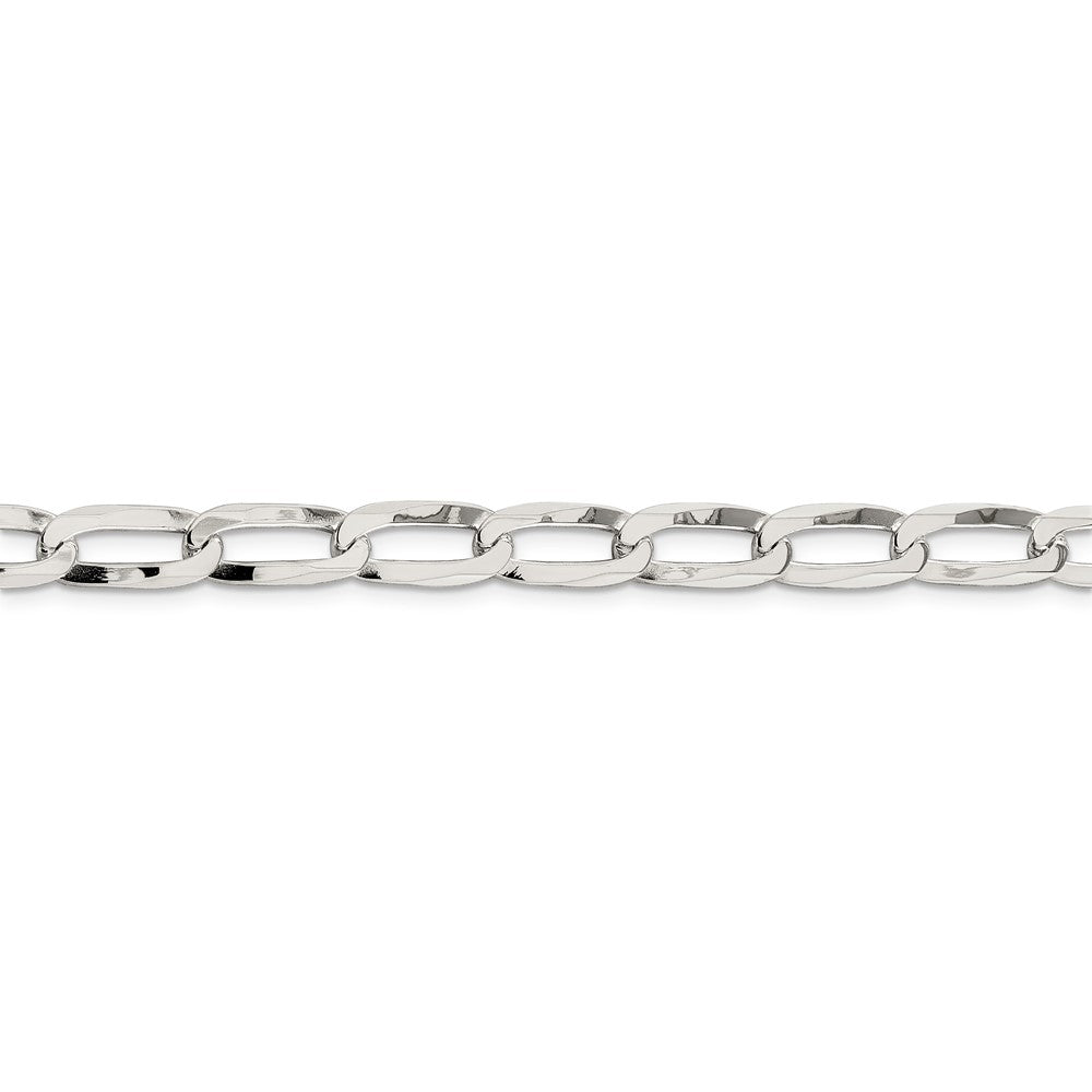 20 Inch Sterling Silver 7.15mm Elongated Open Link Chain
