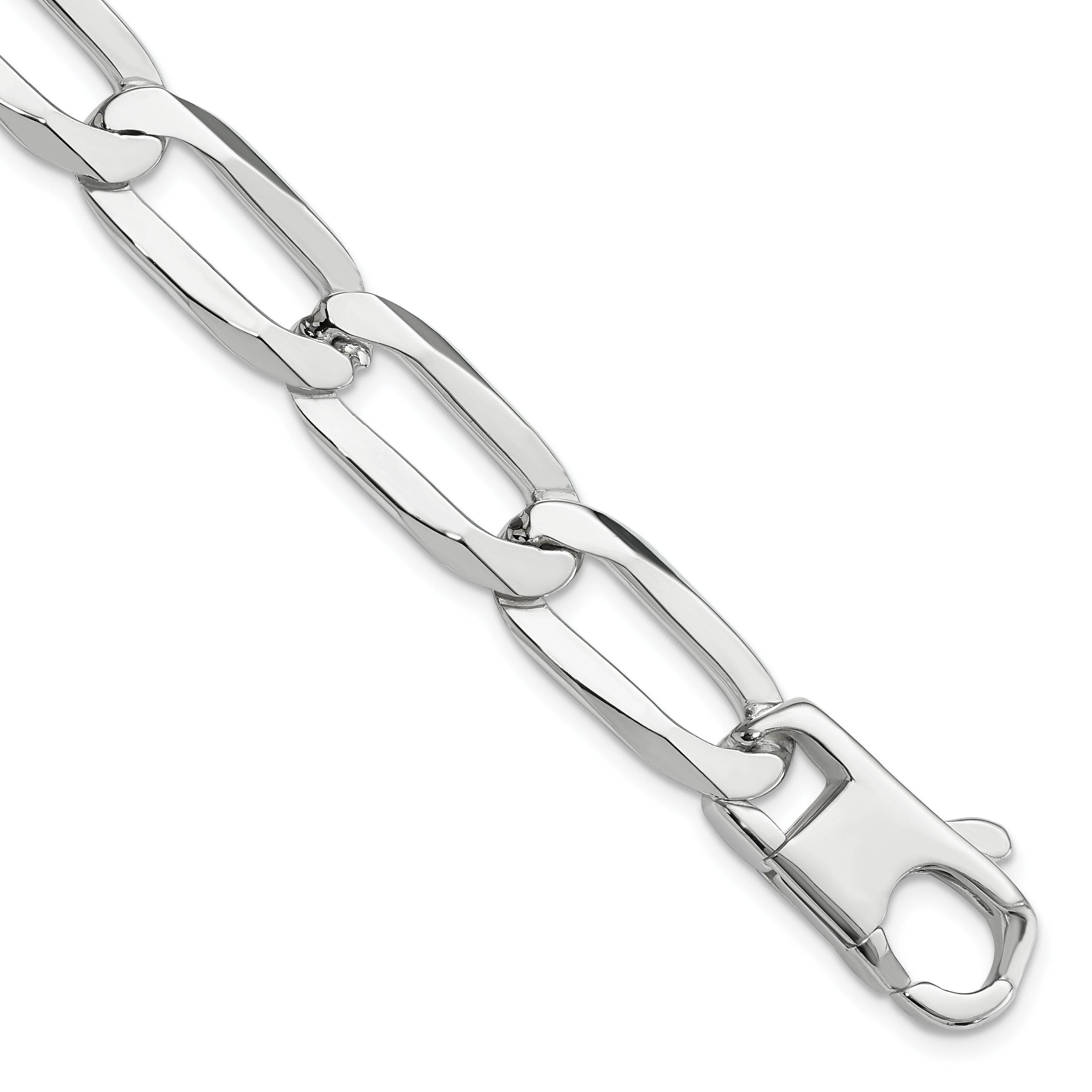 7.25 Inch Sterling Silver 10mm Link Bracelet