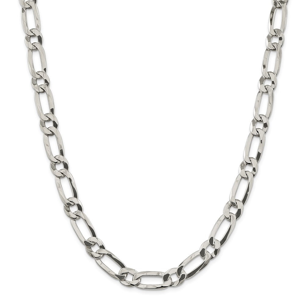 22 Inch Sterling Silver 10mm Elongated 1+1 Open Link Chain