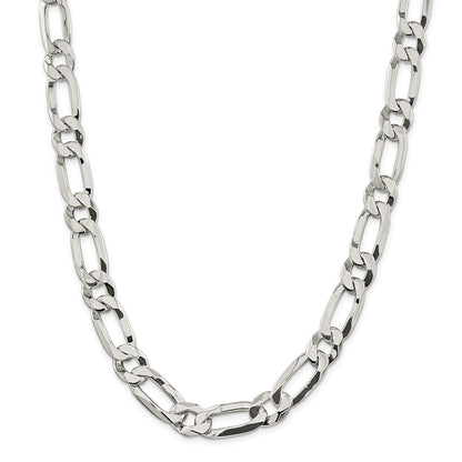 24 Inch Sterling Silver 12.25mm Elongated 1+1 Open Link Chain
