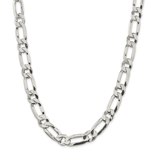 20 Inch Sterling Silver 12.25mm Elongated 1+1 Open Link Chain