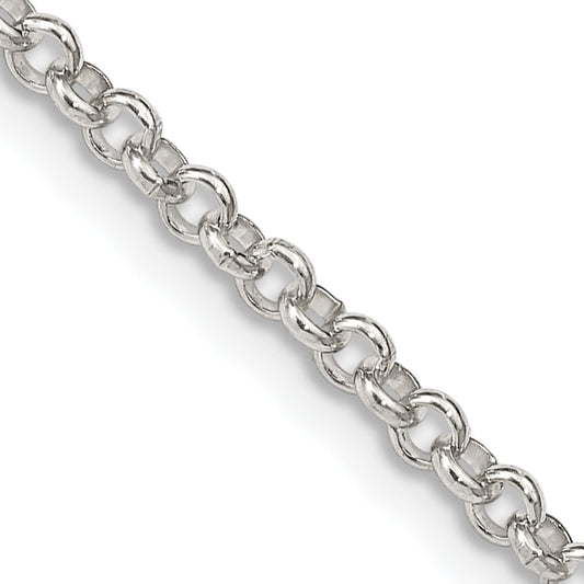 16 Inch Sterling Silver 2.8mm Rolo Chain Necklace