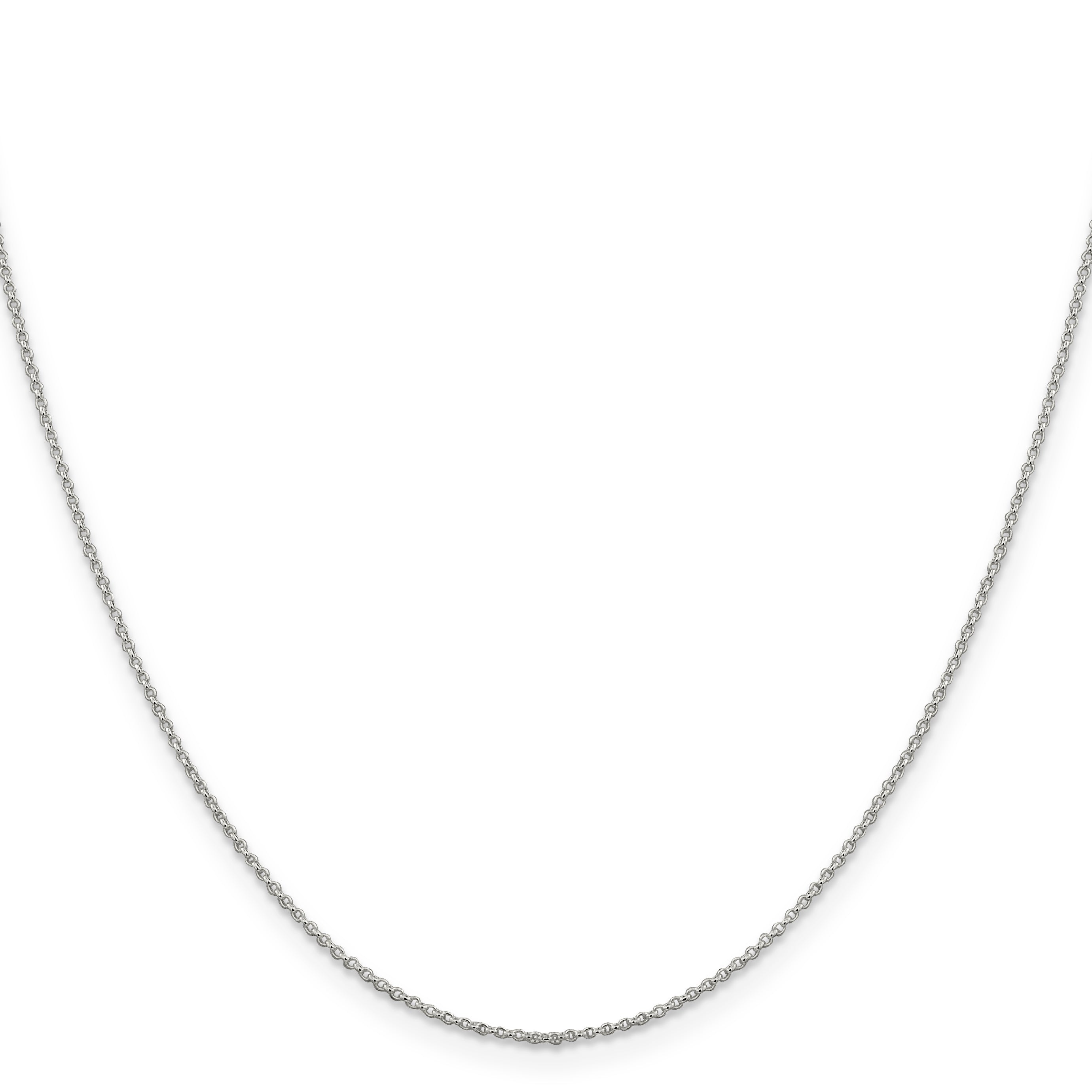 16 Inch Sterling Silver 1.1mm Rolo Chain Necklace