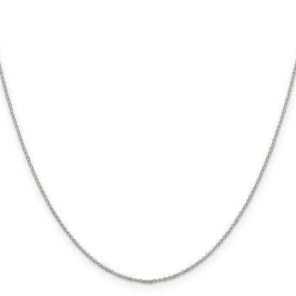 24 Inch Sterling Silver 1.1mm Rolo Chain Necklace