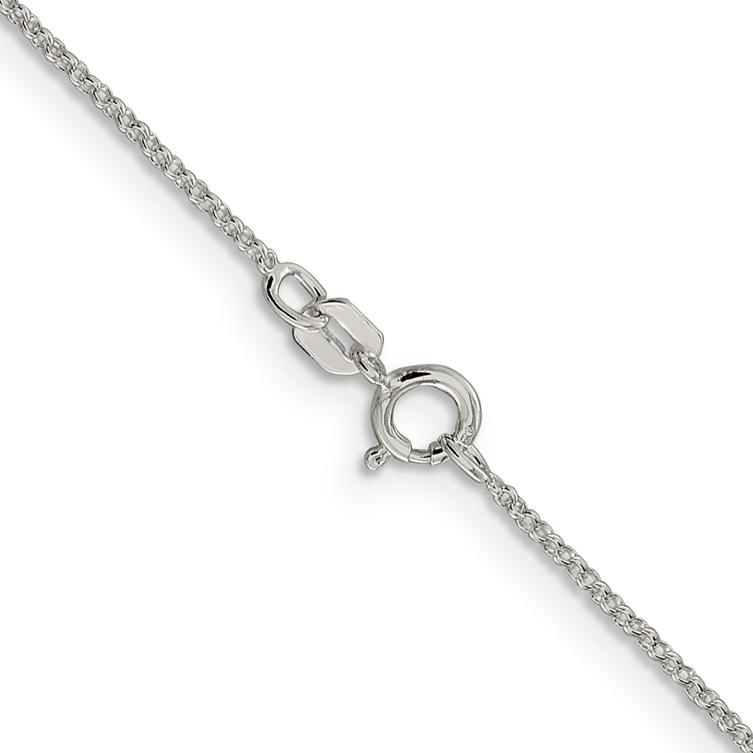24 Inch Sterling Silver 1.1mm Rolo Chain Necklace