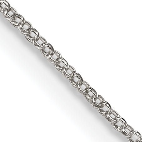20 Inch Sterling Silver 1.1mm Rolo Chain Necklace