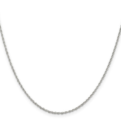 24 Inch Sterling Silver 1.6mm Loose Rope Chain Necklace