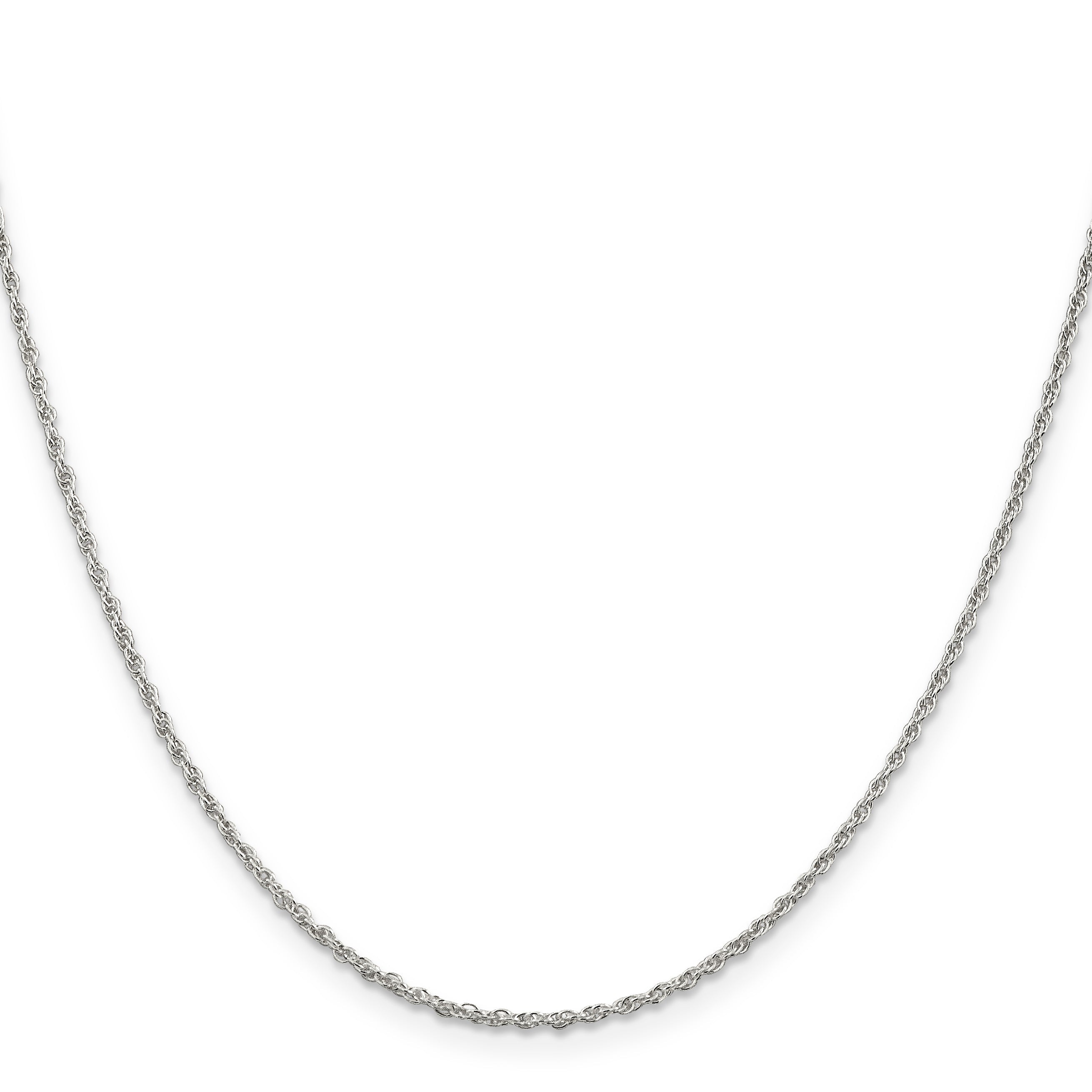 26 Inch Sterling Silver 1.6mm Loose Rope Chain Necklace