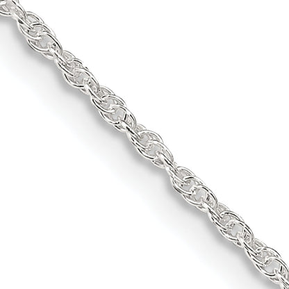 24 Inch Sterling Silver 1.6mm Loose Rope Chain Necklace