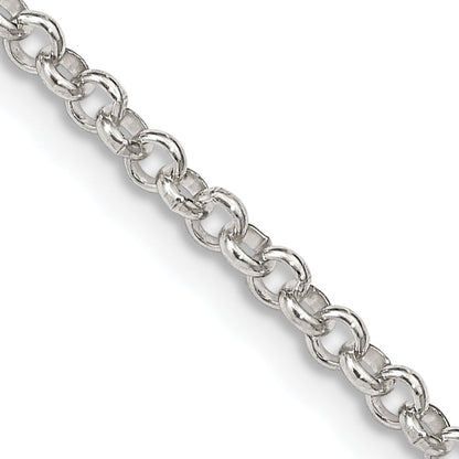 30 Inch Sterling Silver 2.8mm Rolo Chain Necklace