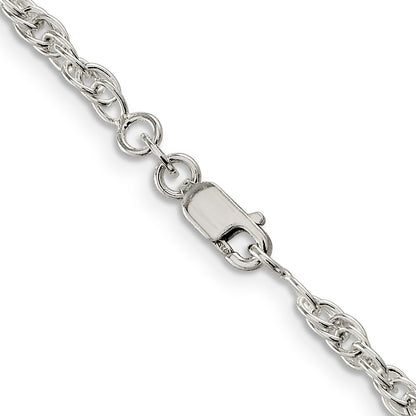 24 Inch Sterling Silver 2.75mm Loose Rope Chain Necklace