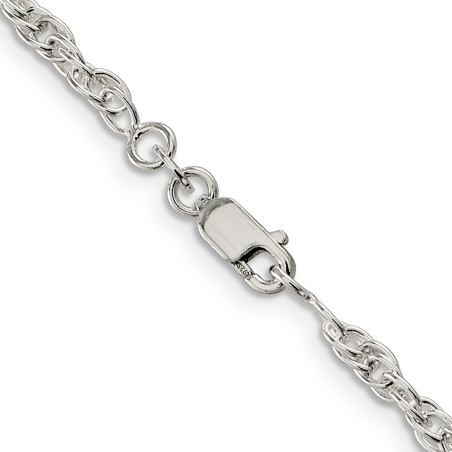 30 Inch Sterling Silver 2.75mm Loose Rope Chain Necklace