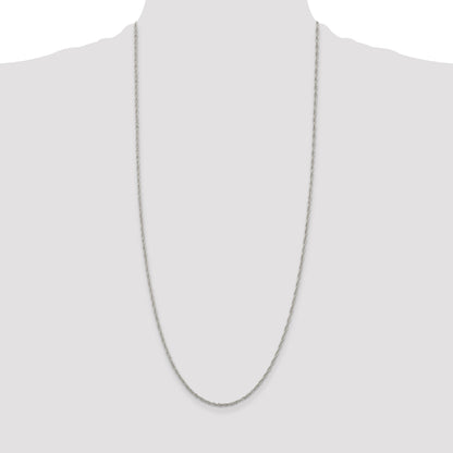 30 Inch Sterling Silver 1.95mm Loose Rope Chain Necklace