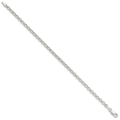 7.5 Inch Sterling Silver 4mm Rolo Chain Bracelet
