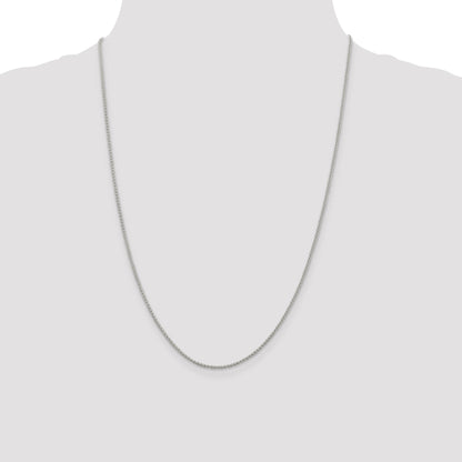 24 Inch Sterling Silver 1.6mm Corona Chain Necklace