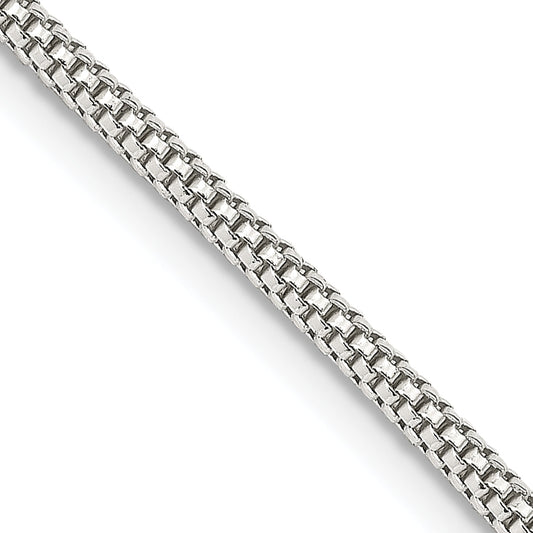20 Inch Sterling Silver 2mm Corona Chain Necklace