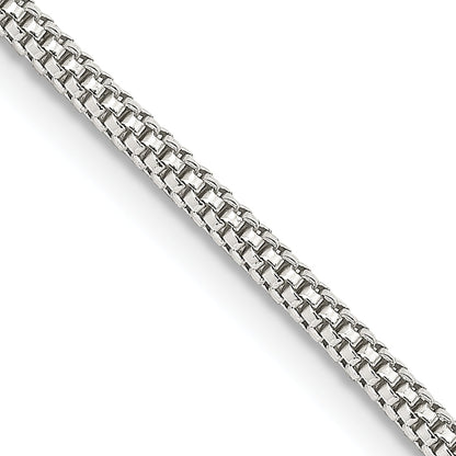 24 Inch Sterling Silver 2mm Corona Chain Necklace