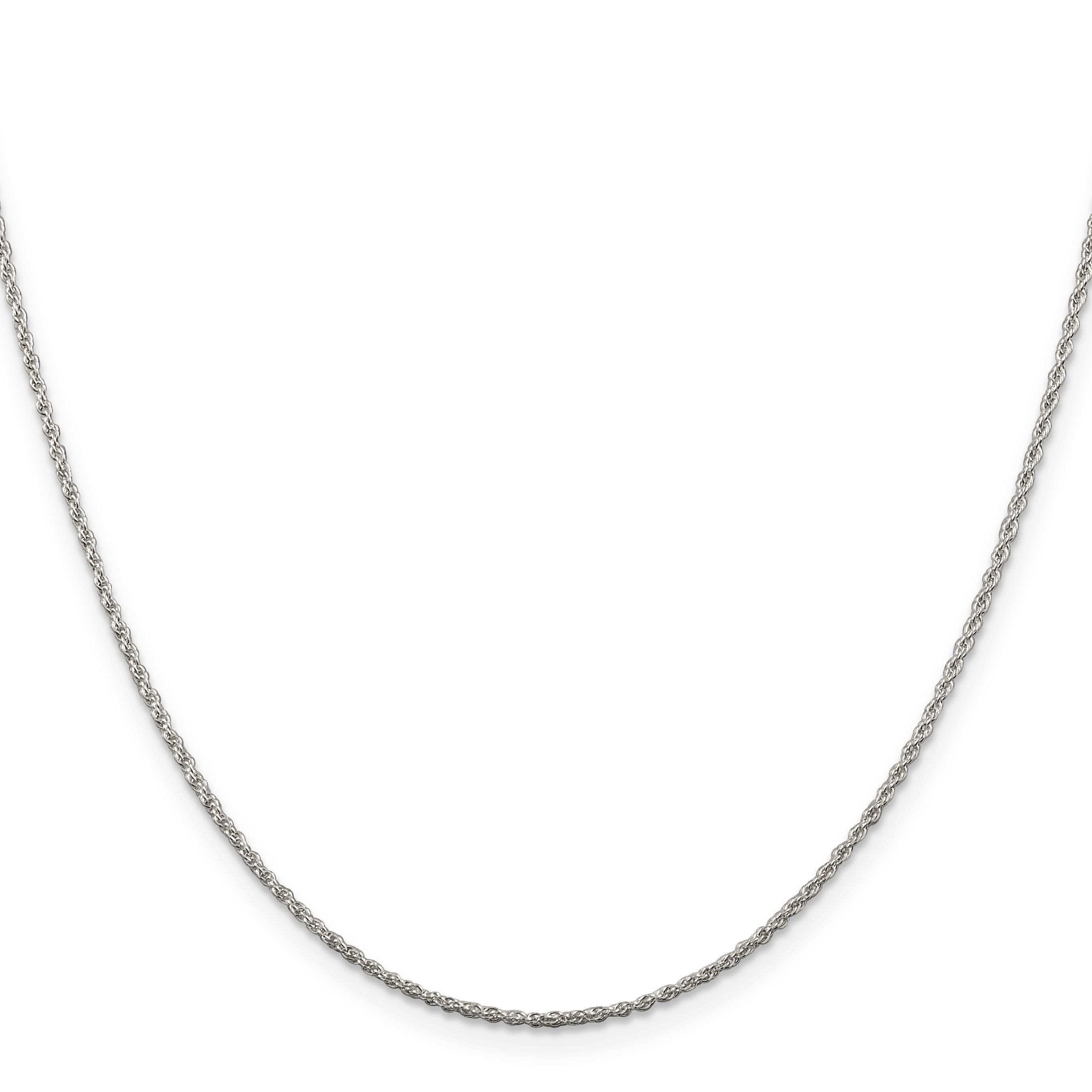 26 Inch Sterling Silver 1.3mm Loose Rope Chain Necklace